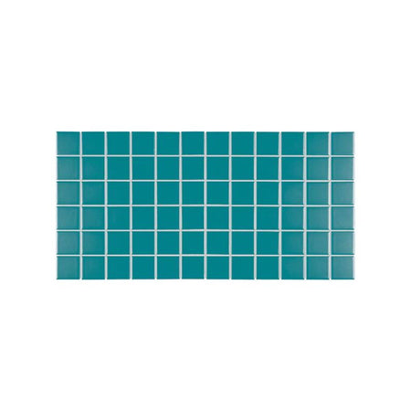 American Olean Color Story Mosaics Peacock Blue Ceramic Tile - Straight Joint