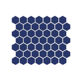American Olean Color Story Mosaics Sapphire Sky Ceramic Tile - Hexagon