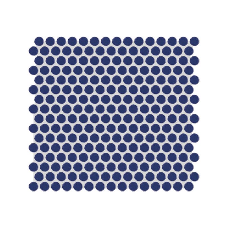 American Olean Color Story Mosaics Sapphire Sky Ceramic Tile - Penny Rounds