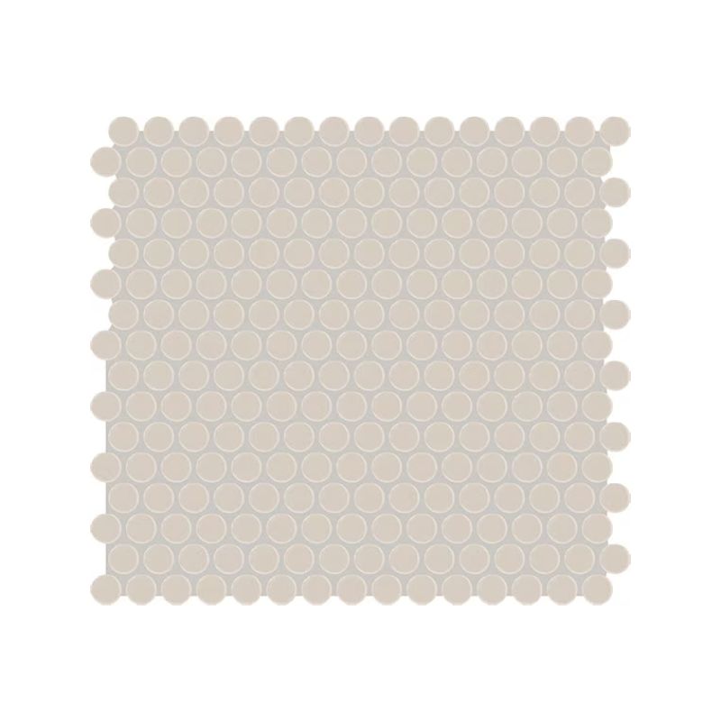 American Olean Color Story Stable Mosaic Tile | Glossy - Penny Rounds