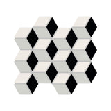 American Olean Color Story Mosaics White, Black & Balance Matte Tile