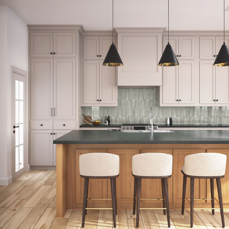 American Olean Conrad Brick Sage Ceramic Wall Tile - Lifestyle 2