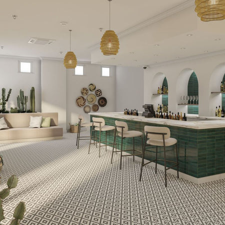 American Olean Conrad Brick Siren Ceramic Wall Tile - Lifestyle