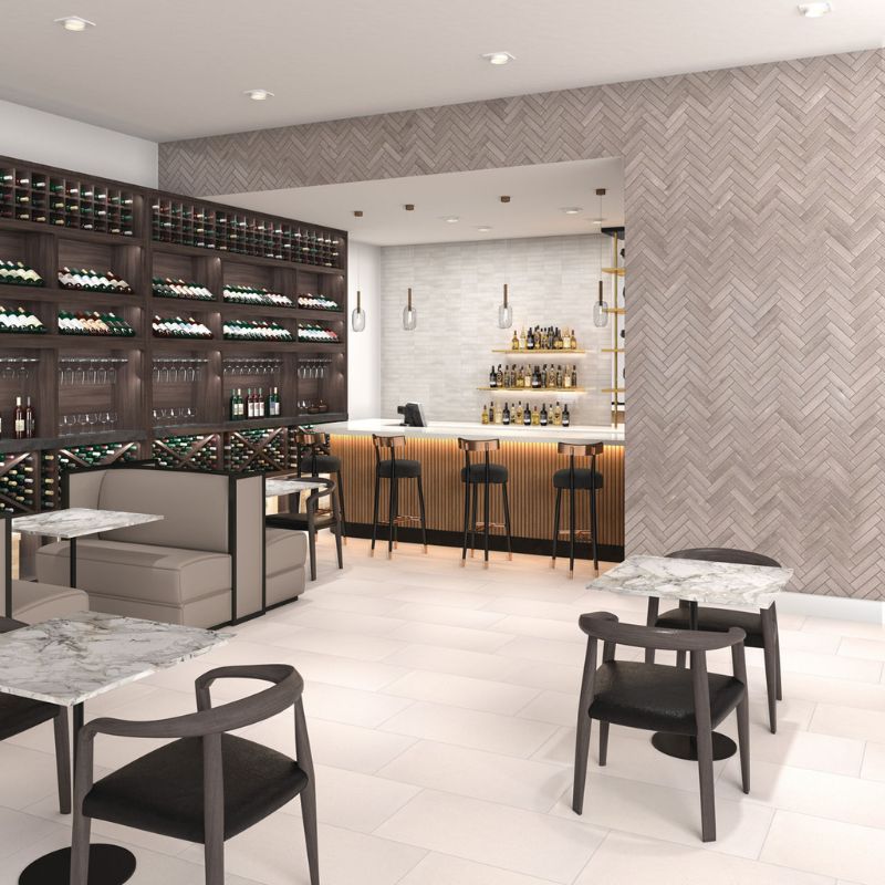 American Olean Conrad Brick Tin Ceramic Wall Tile - Lifestyle