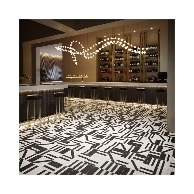 American Olean Couture Marble-Look Porcelain Tile - Lifestyle