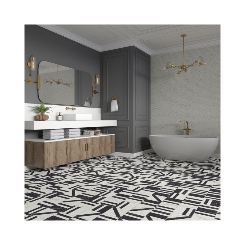 American Olean Couture Marble-Look Porcelain Tile - Lifestyle