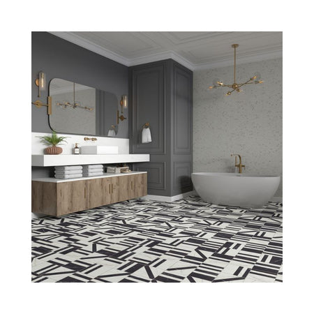 American Olean Couture Marble-Look Porcelain Tile - Lifestyle