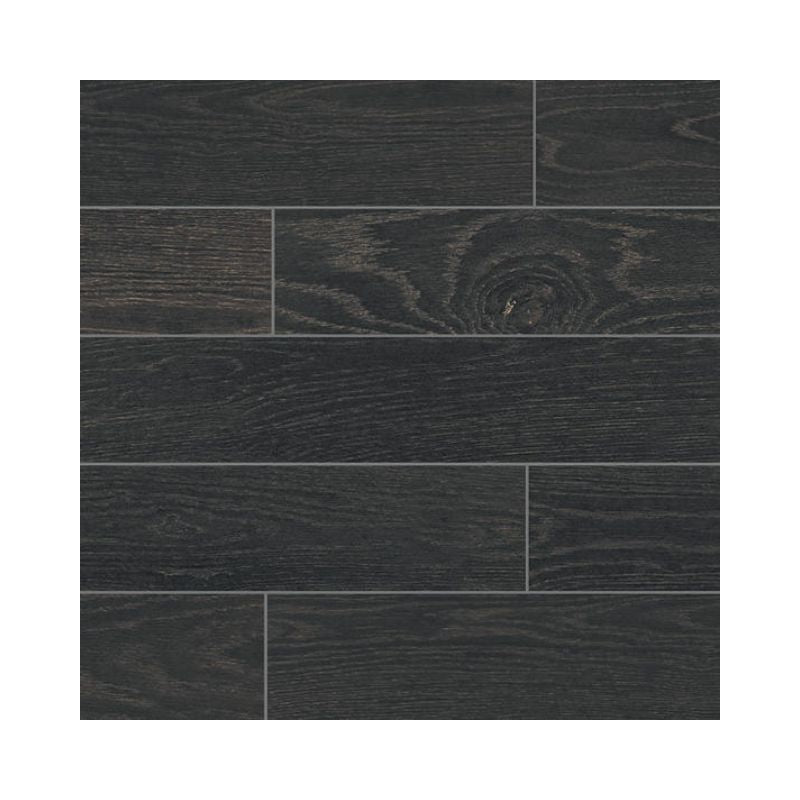American Olean Ebony Wood-Look Porcelain Tile - Plank