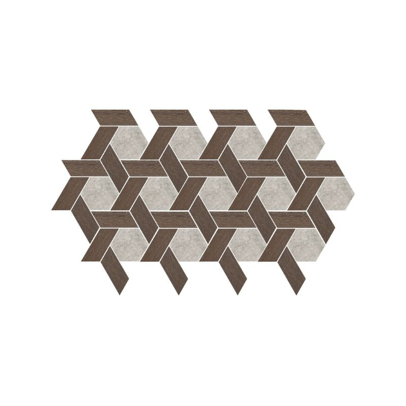 American Olean Historic Limestone Lineage Blend Porcelain Mosaic Tile - Product
