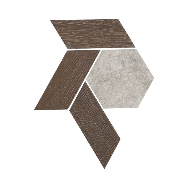 American Olean Historic Limestone Lineage Blend Porcelain Mosaic Tile