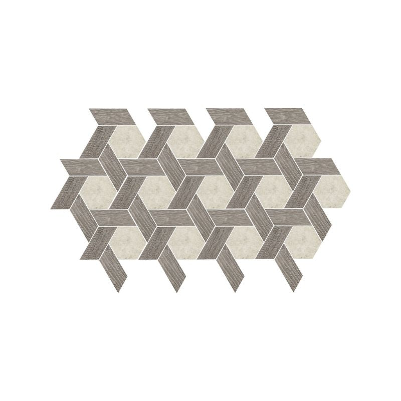 American Olean Historic Limestone Tradition Blend Porcelain Mosaic Tile