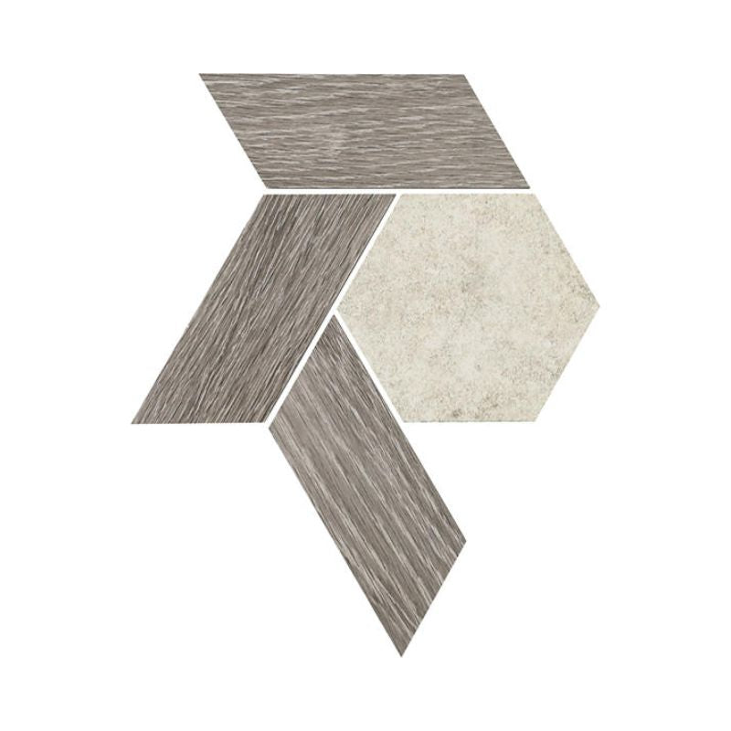 American Olean Historic Limestone Tradition Blend Porcelain Mosaic Tile