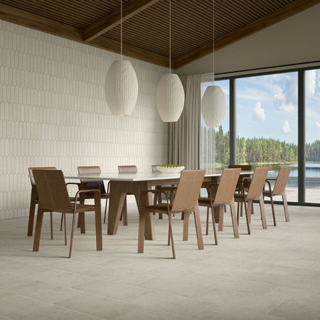 American Olean Historic Limestone Tradition Tile - Lifestyle (Dinning Room)