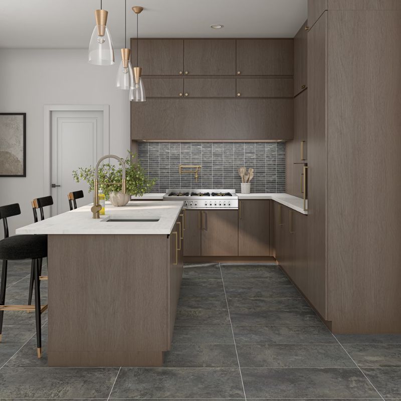 American Olean Lead Urban Essence Concrete-Look Tile - Rectangle Lifestyle 1