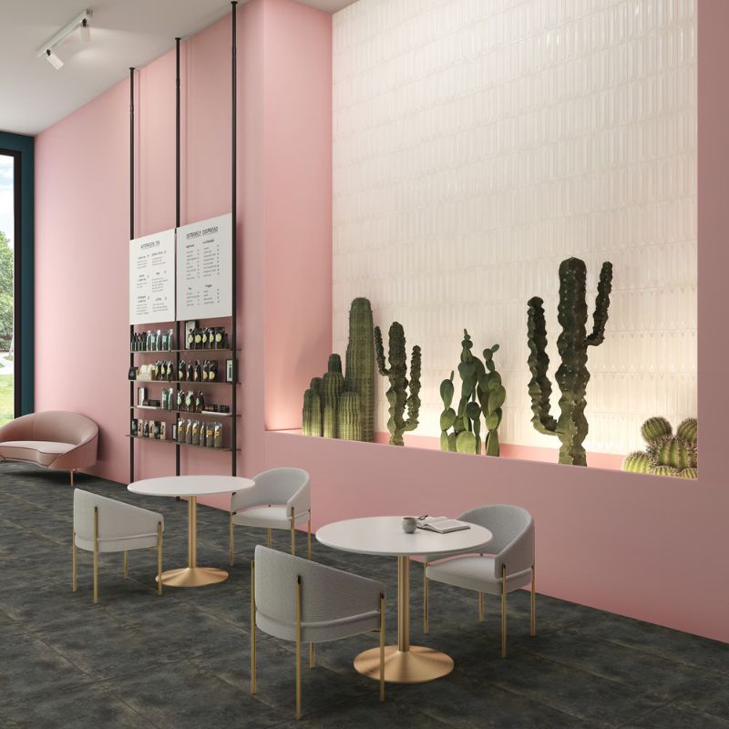 American Olean Lead Urban Essence Concrete-Look Tile - Rectangle Lifestyle 2