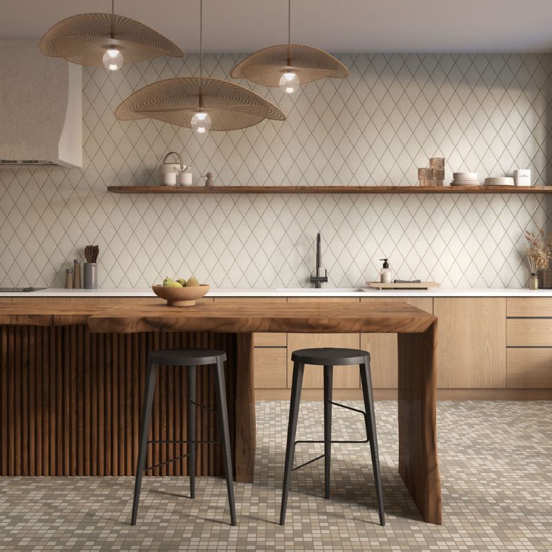 American Olean Linen Playscapes Wall Tile - Harlequin