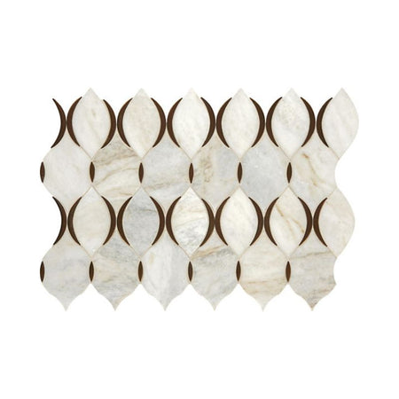 American Olean Lumen White Blend Mosaic Tile