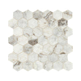 American Olean Lumen White Natural Stone Tile - Hexagon
