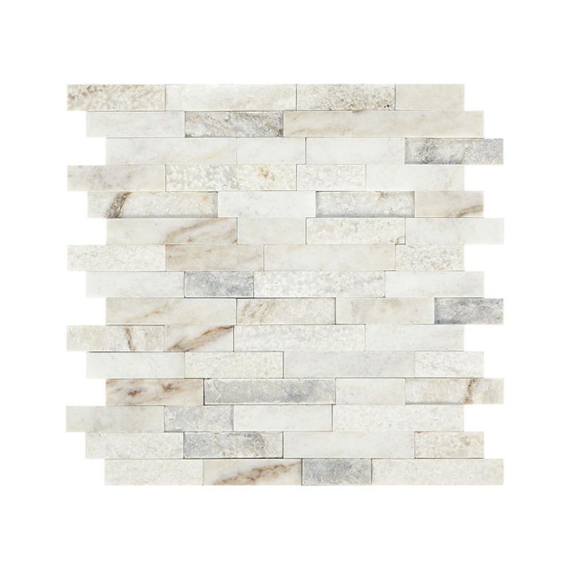 American Olean Lumen White Natural Stone Tile - Random Linear