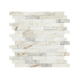 American Olean Lumen White Natural Stone Tile - Random Linear