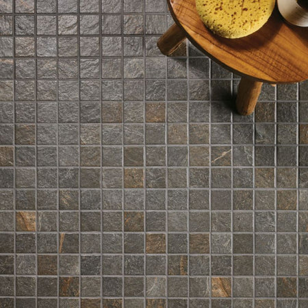 American Olean Mahogany Constant Porcelain Tile - Straight Joint Lifestyle