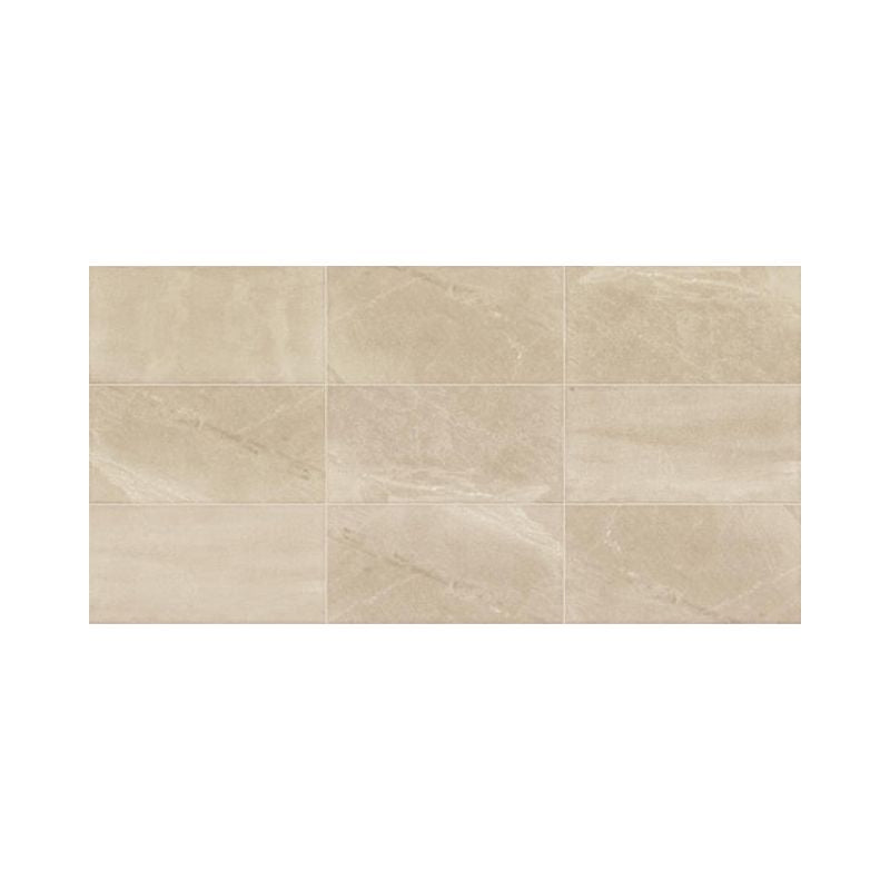 American Olean Merit Cool Beige Stone-Look Porcelain Tile - Rectangle