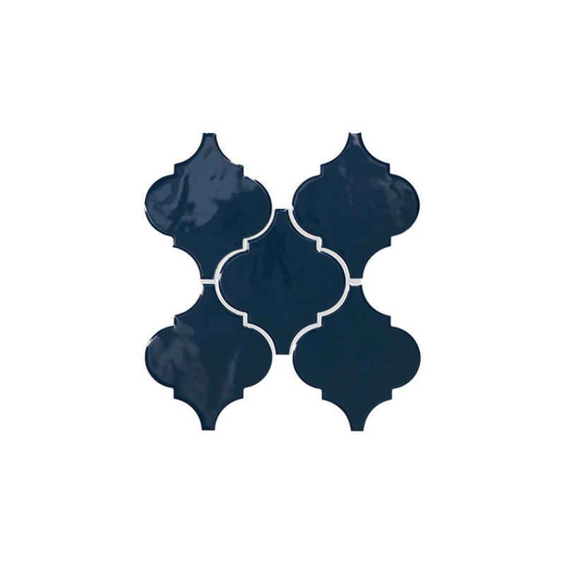 American Olean Midnight Blue Decorative Wall Tile - Arabesque