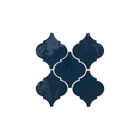 American Olean Midnight Blue Decorative Wall Tile - Arabesque