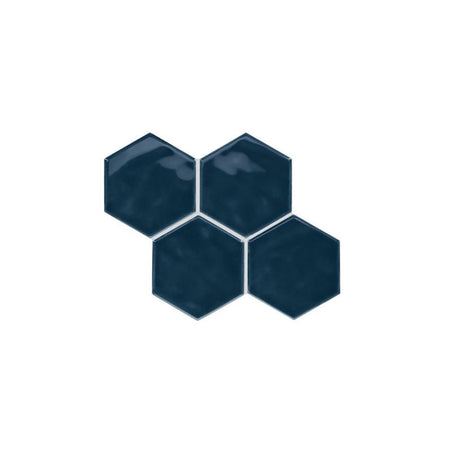 American Olean Midnight Blue Decorative Wall Tile - Hexagon