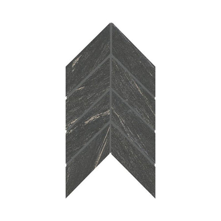 American Olean Montesano Charcoal Stone Tile - Chevron