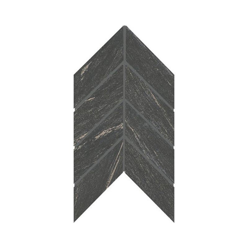 American Olean Montesano Charcoal Stone Tile - Chevron