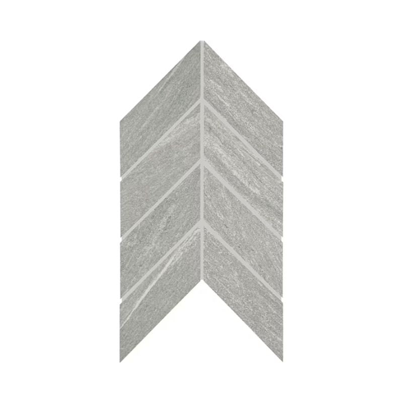 American Olean Montesano Light Gray Stone Tile - Chevron