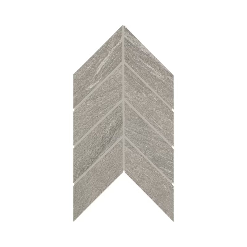 American Olean Montesano Medium Gray Stone Tile - Chevron