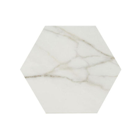 American Olean Mythique Marble Calacatta Venecia Porcelain Tile - Hexagon