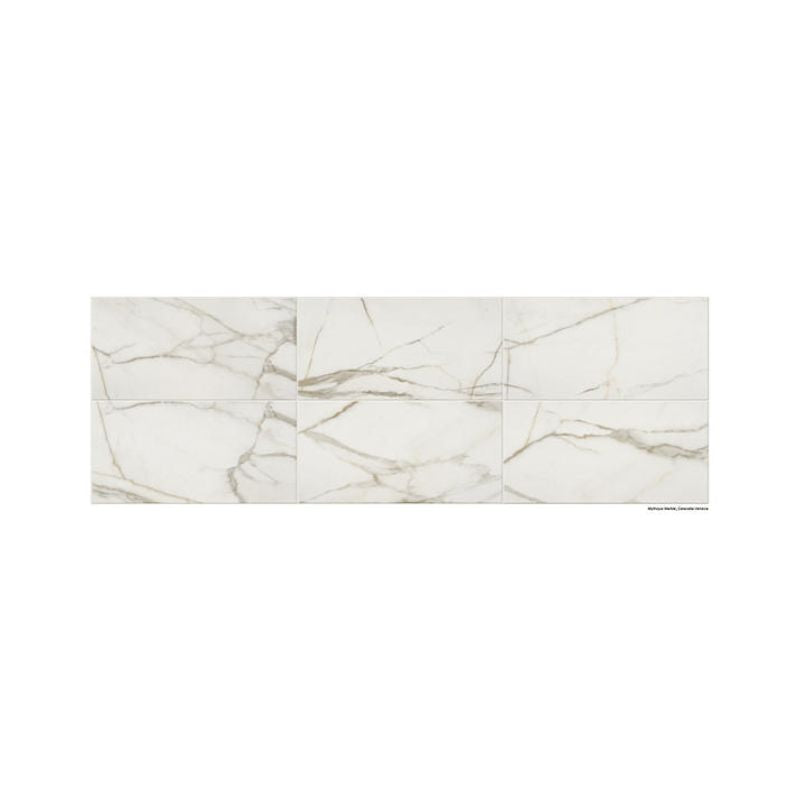 American Olean Mythique Marble Calacatta Venecia Porcelain Tile - Rectangle