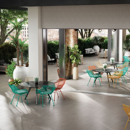 American Olean NeoConcrete Medium Gray Concrete-Look Porcelain Tile - Lifestyle