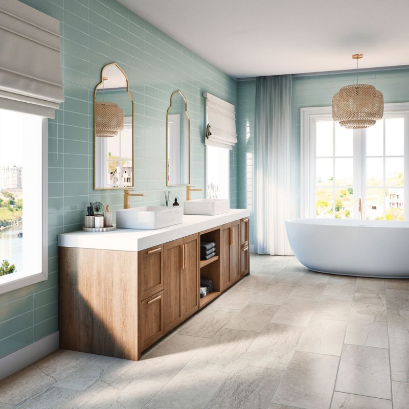 American Olean Notion Stone-Look Tile - Rectangle Lifestyle