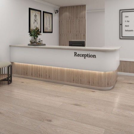 American Olean Parchment Debonair Estate Wood-Look Tile - Stacked and Plank Lifestyle
