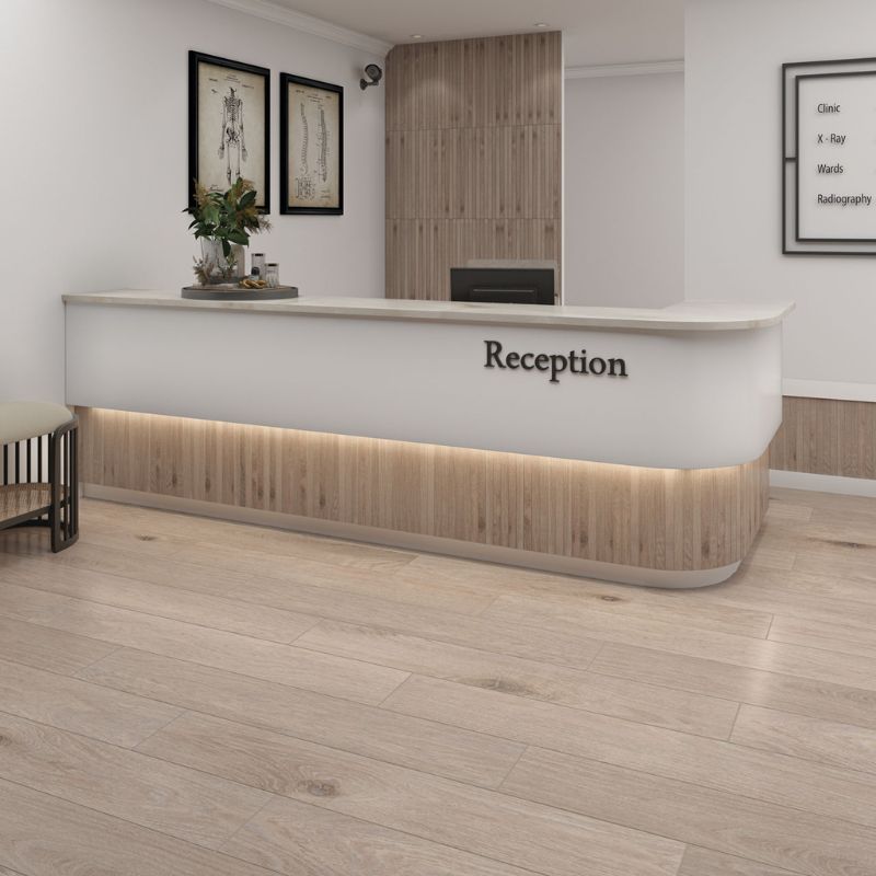 American Olean Parchment Debonair Estate Wood-Look Tile - Stacked and Plank Lifestyle