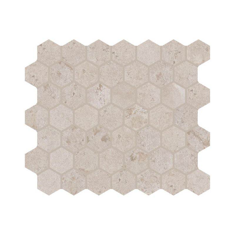 American Olean Rochester Beige Stone-Look Tile - Hexagon