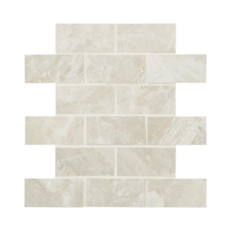 American Olean Silver Marble Marble-Look Porcelain Tile - Brick Joint