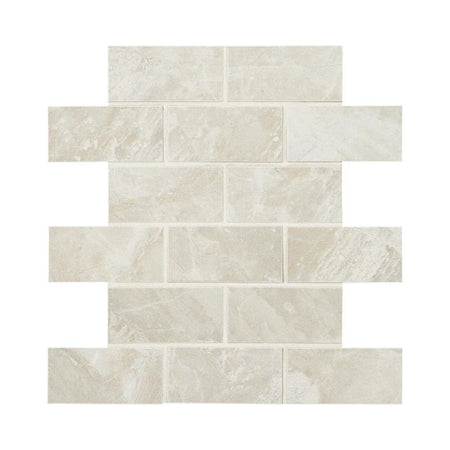 American Olean Silver Marble Marble-Look Porcelain Tile - Brick Joint