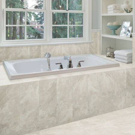 American Olean Silver Marble Marble-Look Porcelain Tile - Square Lifestyle 1