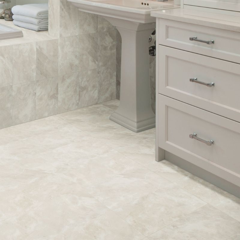 American Olean Silver Marble Marble-Look Porcelain Tile - Square Lifestyle 2