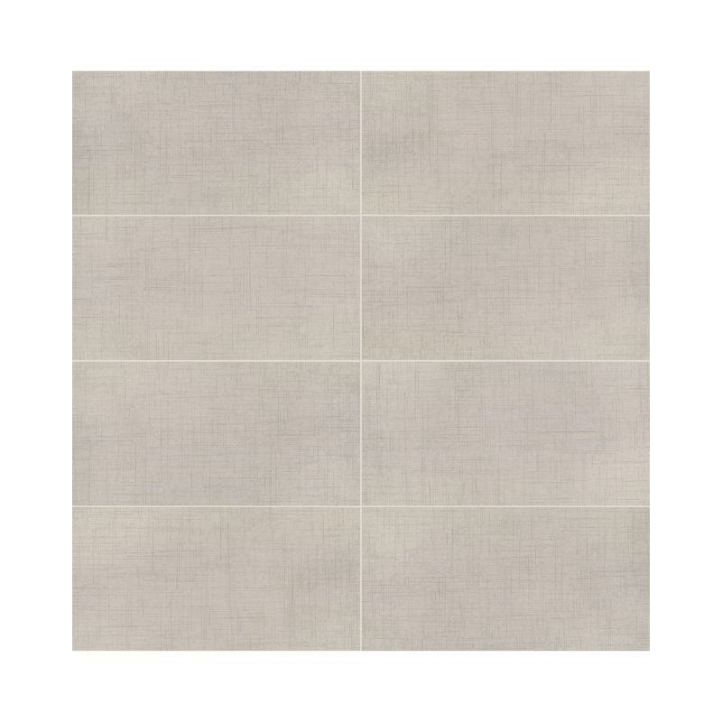 American Olean Stitchmark Bouclé Cream Fabric-Look Porcelain Tile