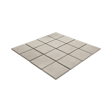 American Olean Stitchmark Bouclé Cream Fabric-Look Porcelain Tile - Straight Joint Flat