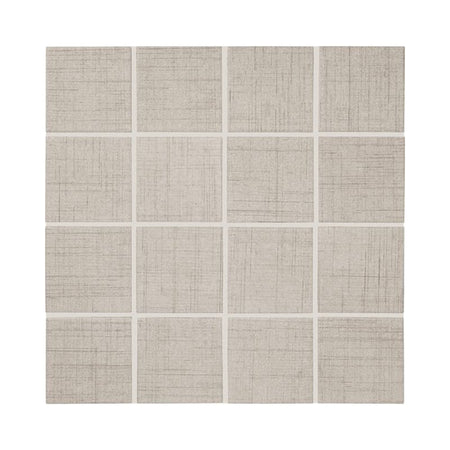 American Olean Stitchmark Bouclé Cream Fabric-Look Porcelain Tile - Straight Joint