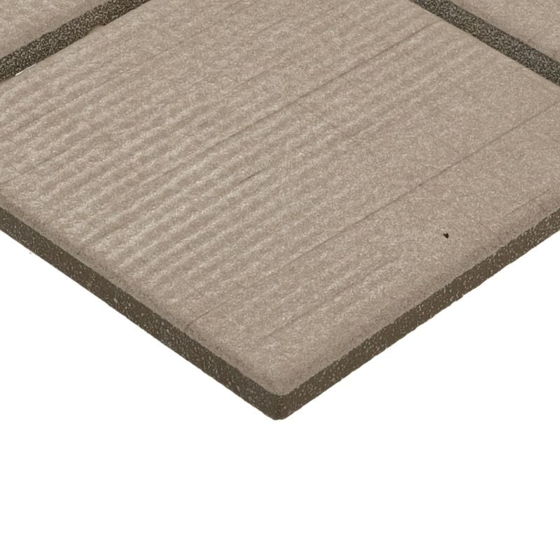American Olean Stitchmark Cashmere Tan Fabric-Look Porcelain Tile - Straight Joint - Closed up Angle
