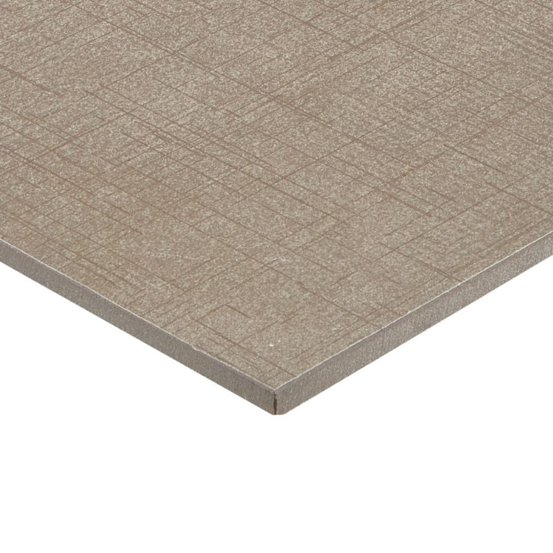 American Olean Stitchmark Cashmere Tan Fabric-Look Porcelain Tile - Edge Tile Close Up