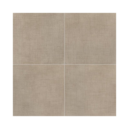 American Olean Stitchmark Cashmere Tan Fabric-Look Porcelain Tile - Square